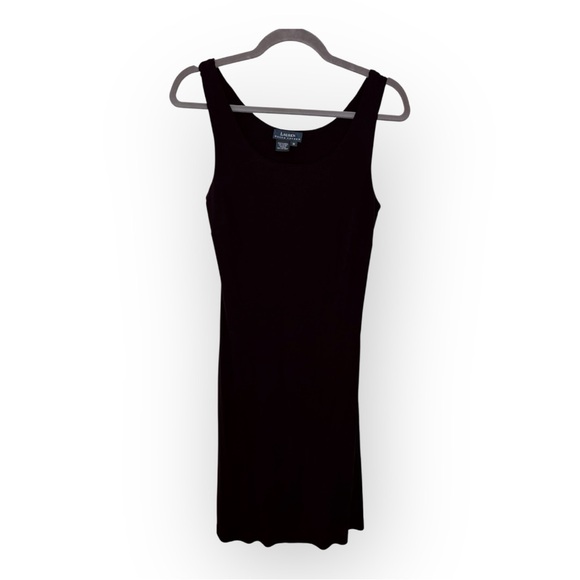 Ralph Lauren Dresses & Skirts - Vintage Lauren Ralph Lauren Black Midi Dress 90s Minimalist Medium